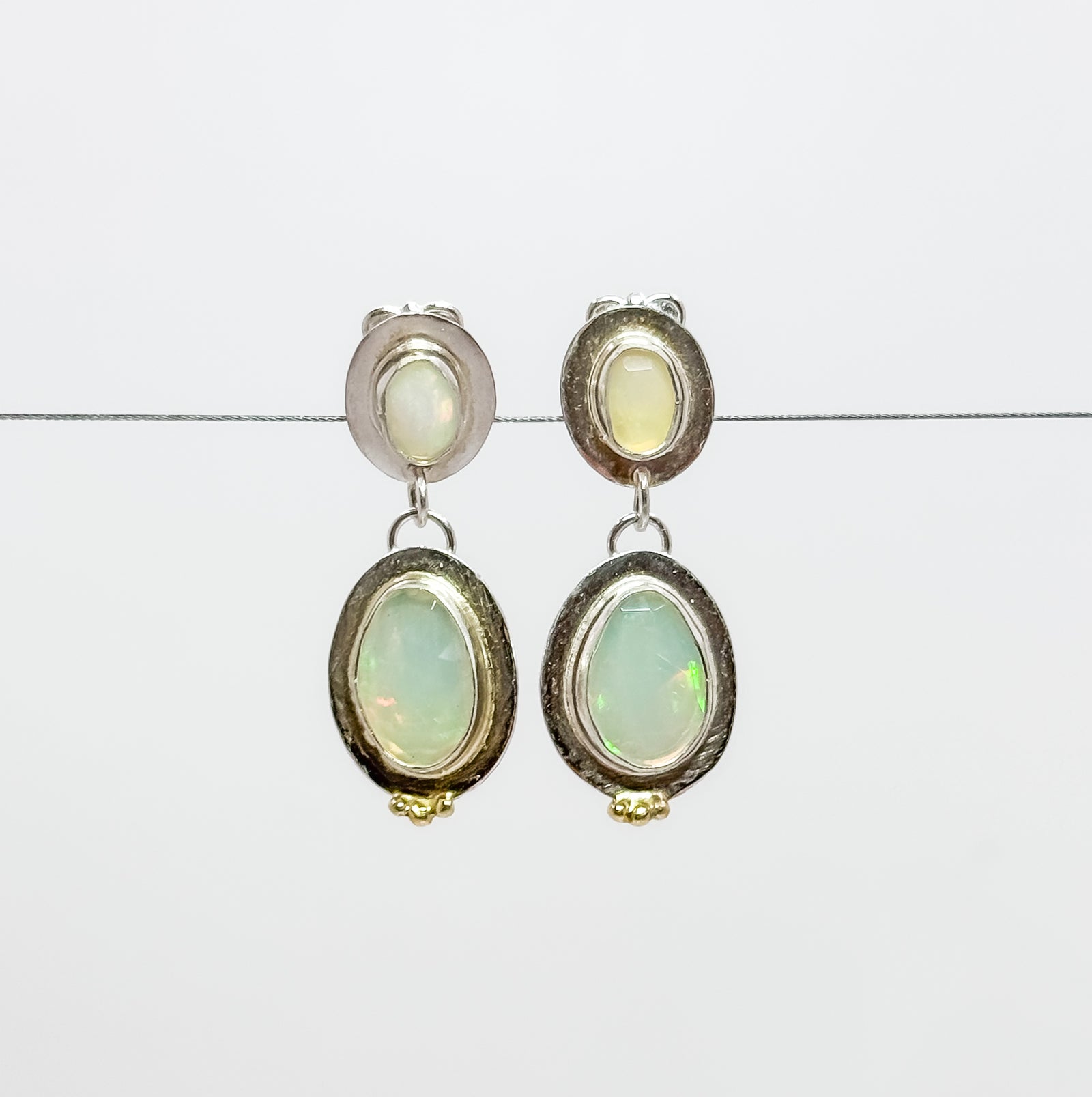 18k opal earrings