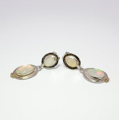 18k opal earrings