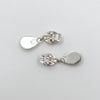 18k Rhodolite garnet earrings