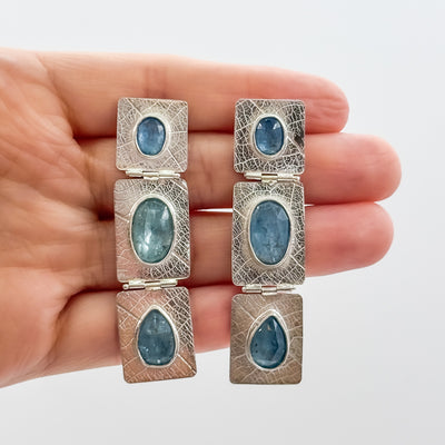 kyanite earrings