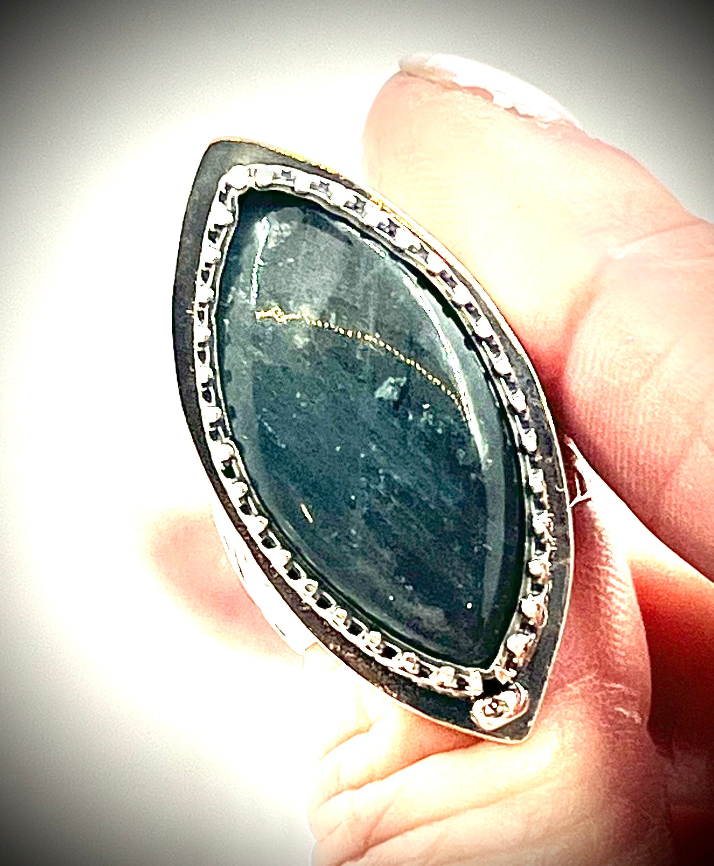 Purple Labradorite Ring