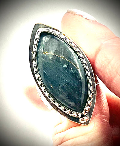 Purple Labradorite Ring
