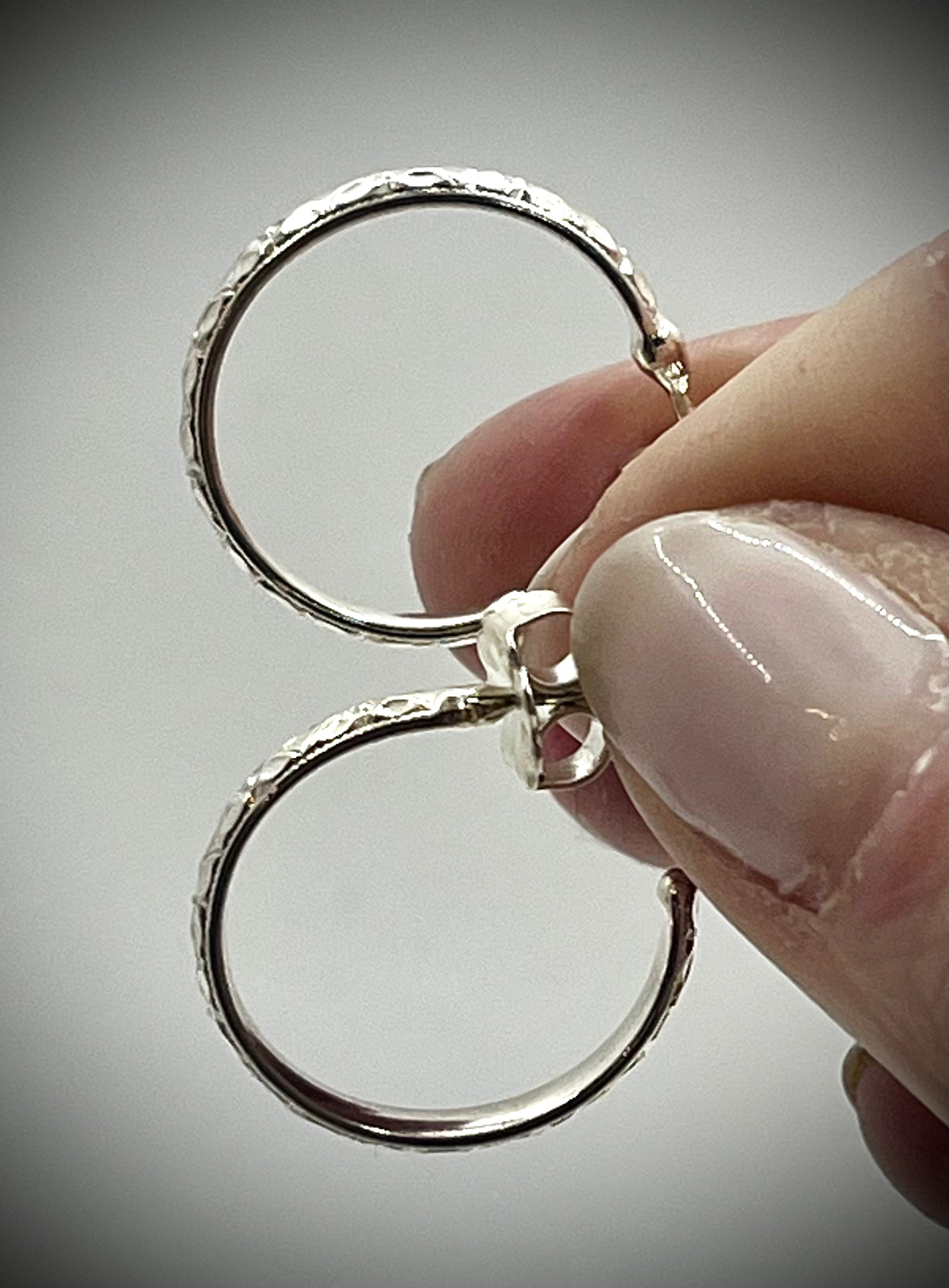 Patterned Hoop Earrings