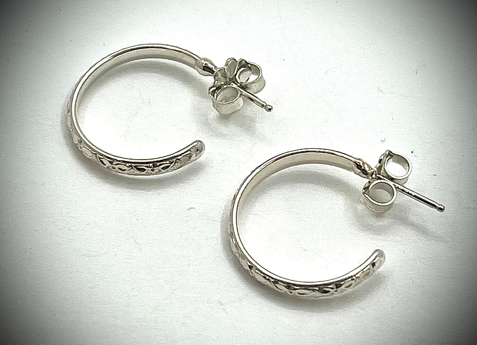 Patterned Hoop Earrings