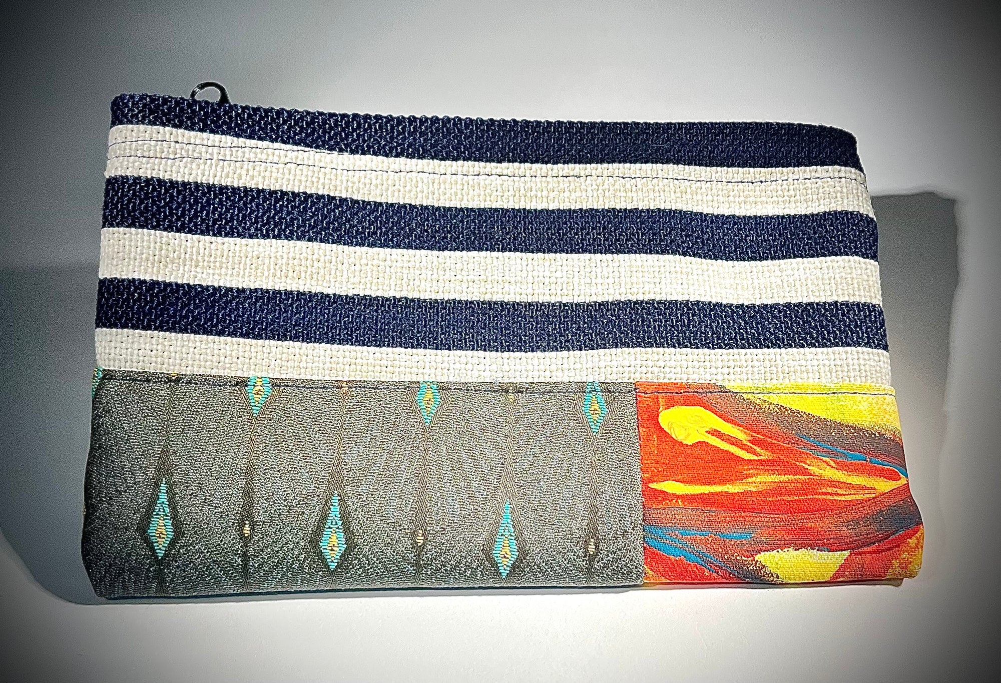 Small Pouch with Stripes