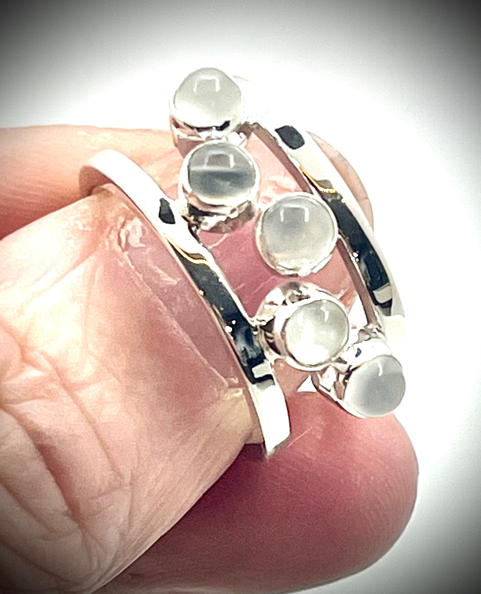 Moonstone Cluster Ring