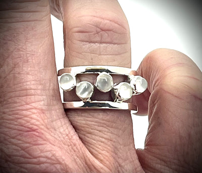 Moonstone Cluster Ring