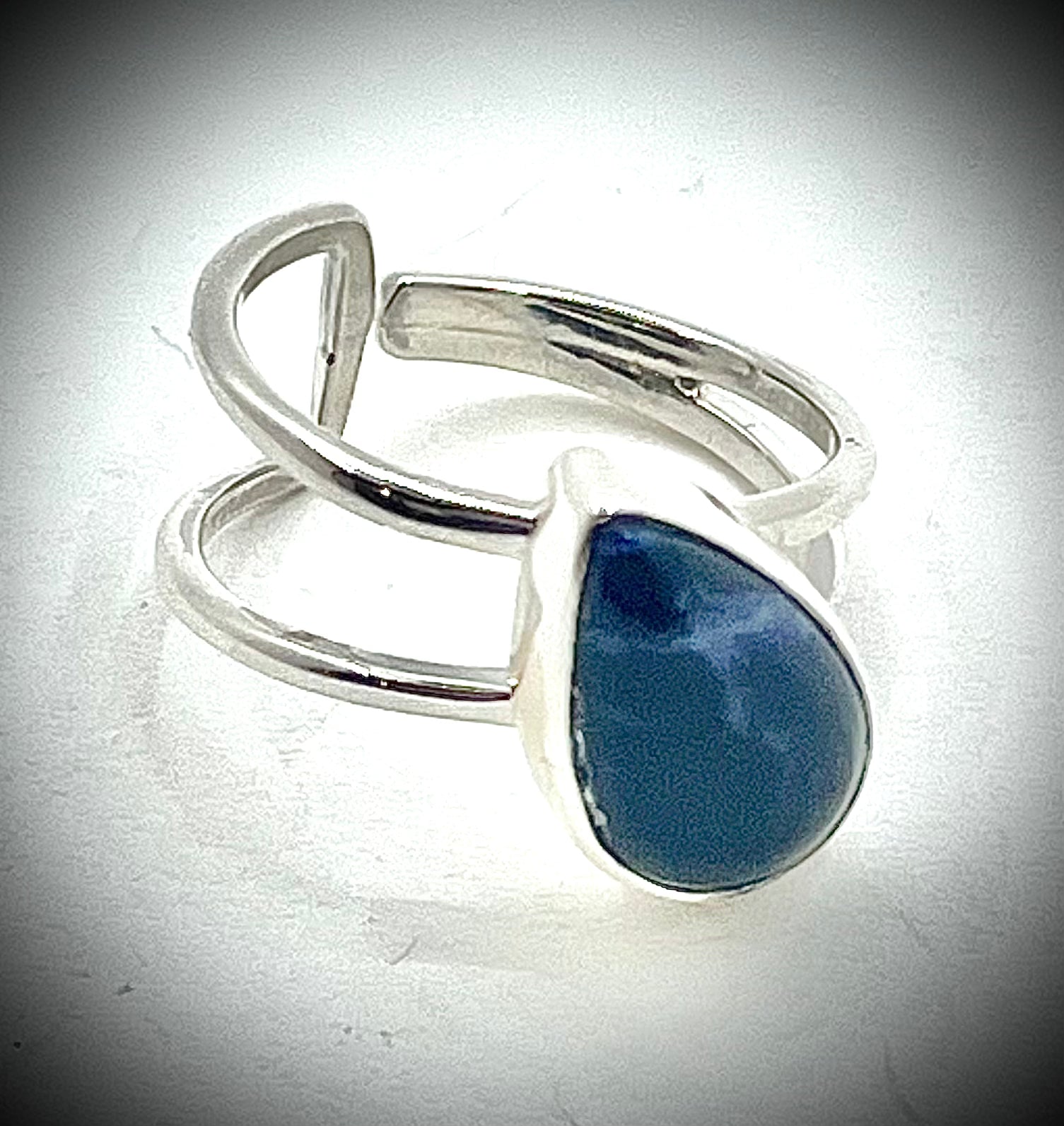 Lapis Solitaire Wrap Ring