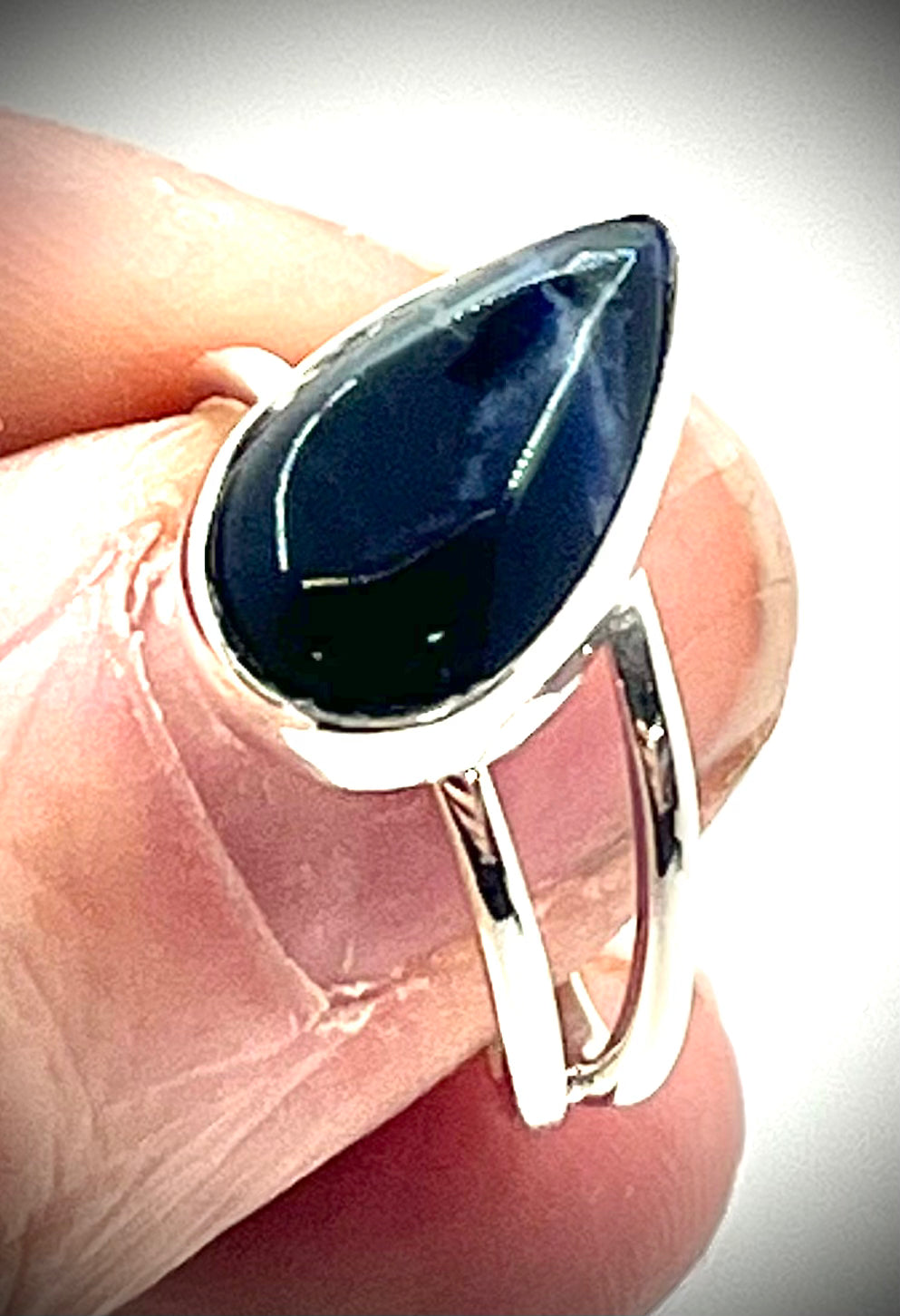 Lapis Solitaire Wrap Ring