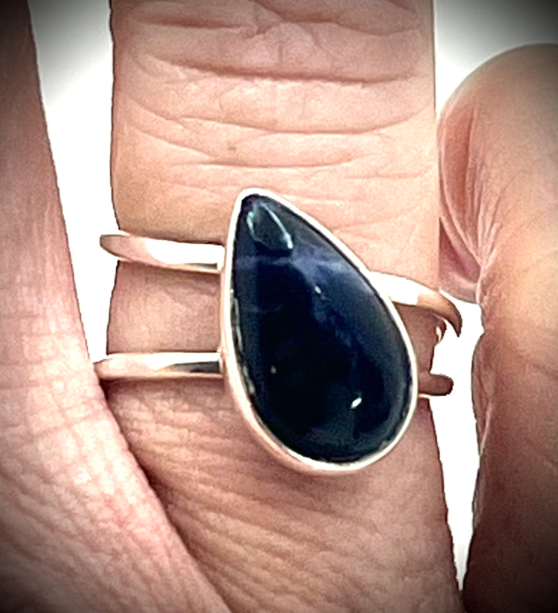 Lapis Solitaire Wrap Ring