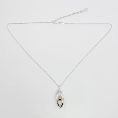 Caged Gold Filled Ball Necklace