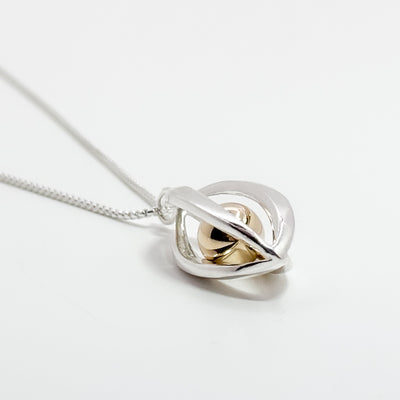 Caged Gold Filled Ball Necklace