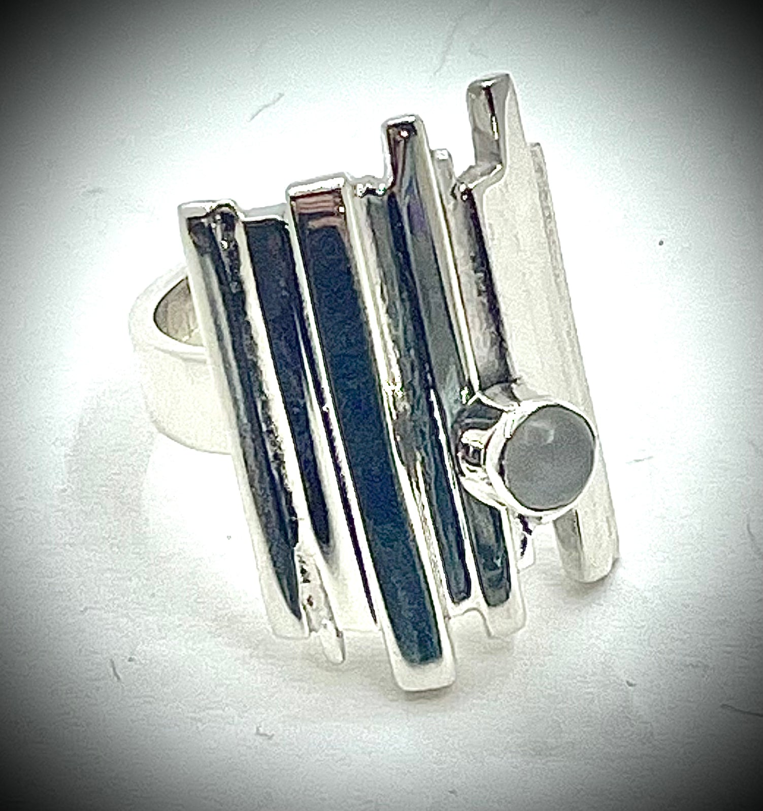 Moonstone Tower Ring