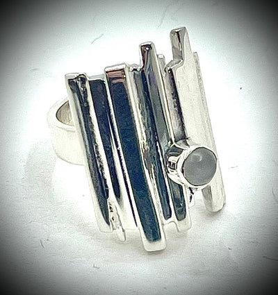 Moonstone Tower Ring