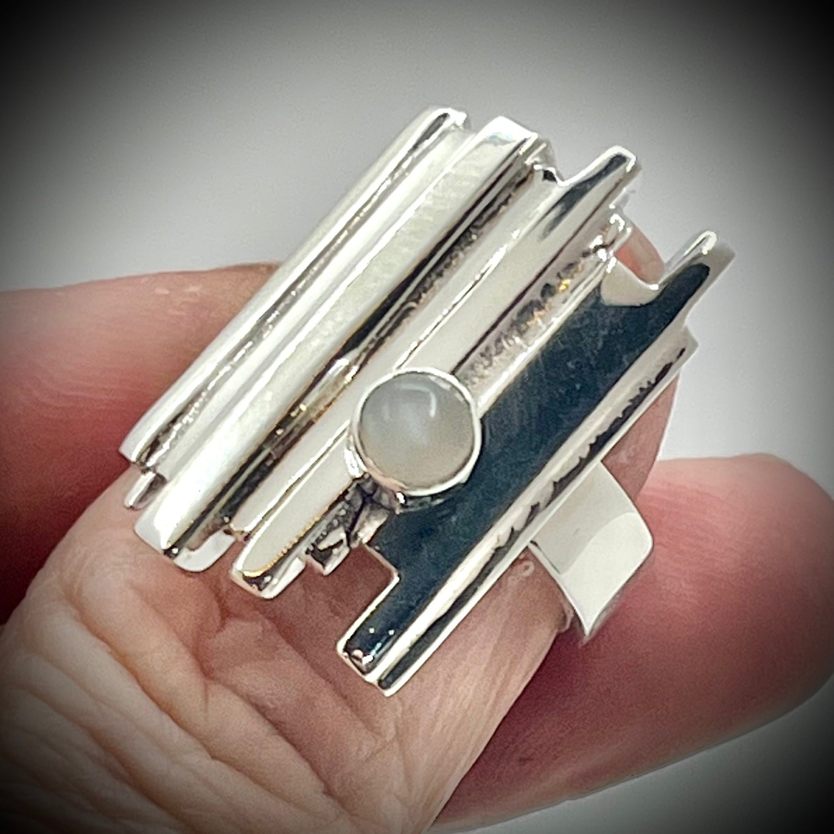 Moonstone Tower Ring