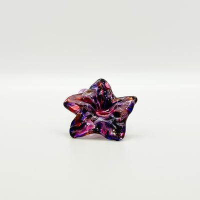 Glass Mini Flowers in purple