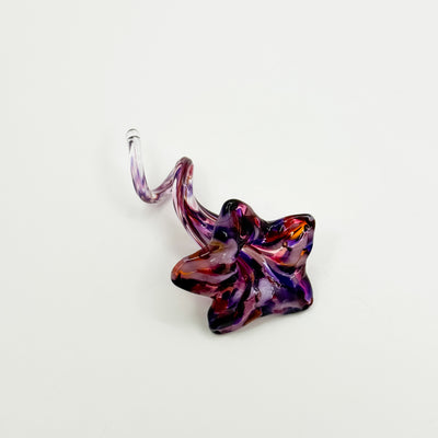 Glass Mini Flowers in purple