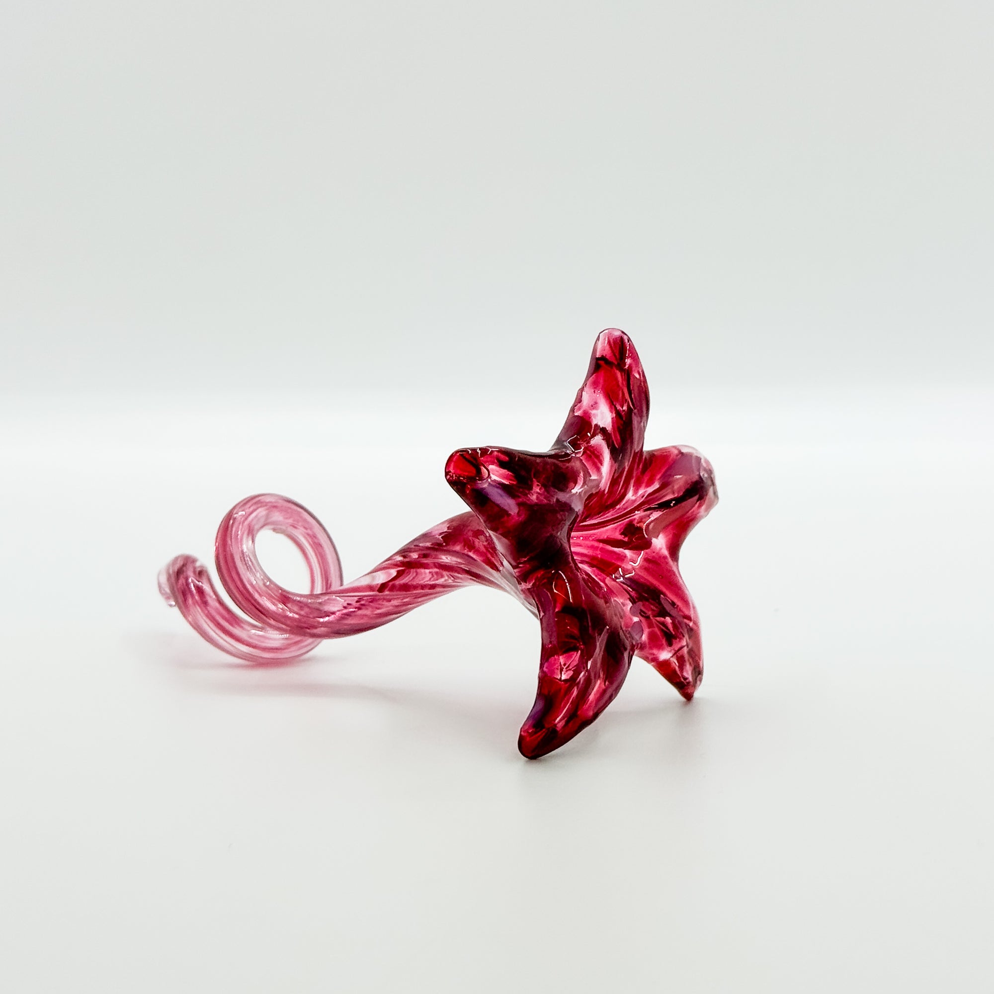 Glass Mini Flowers in Fuchsia