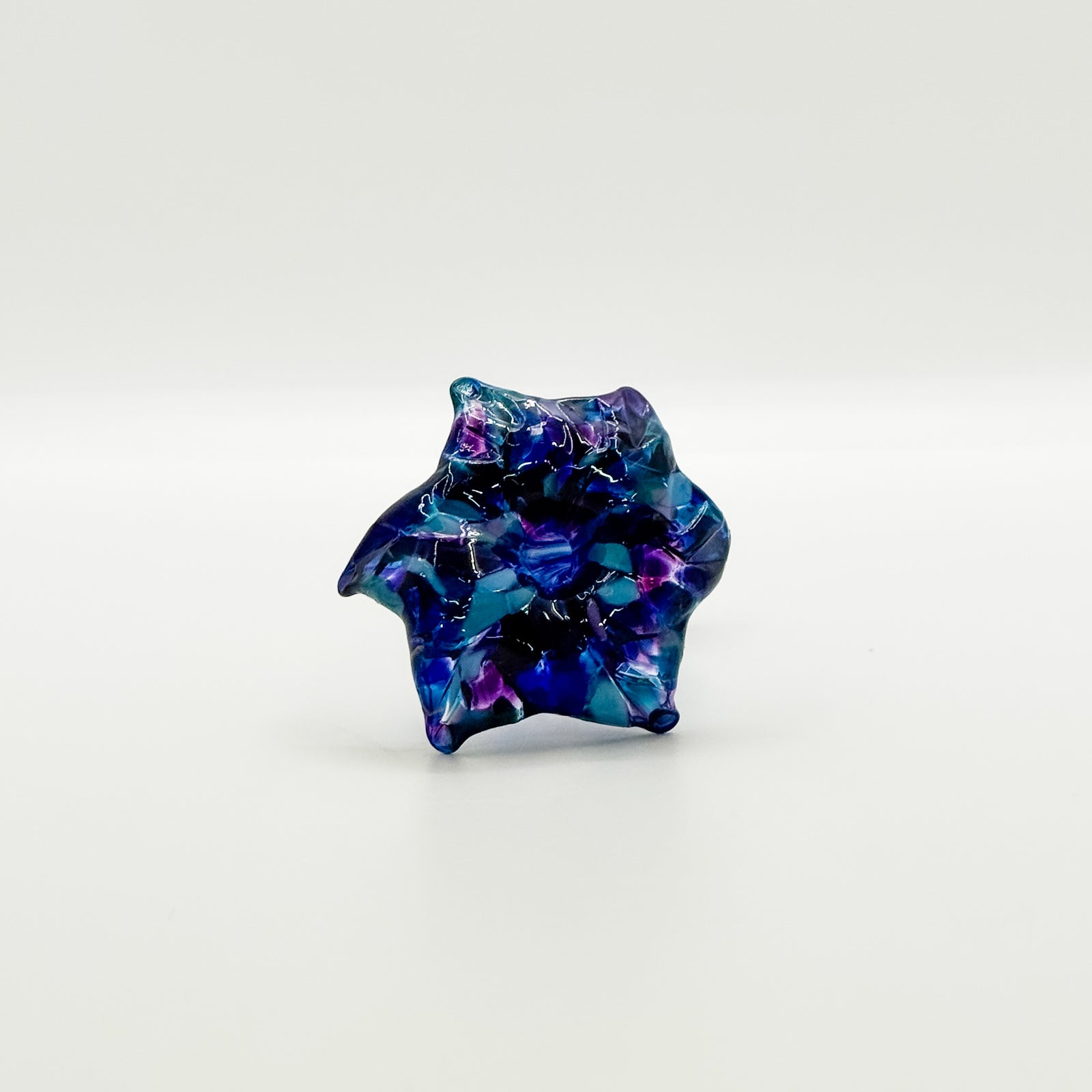 Glass Mini Flowers in blue