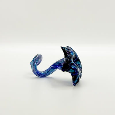 Glass Mini Flowers in blue