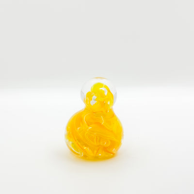 Glass Chicks in yellow