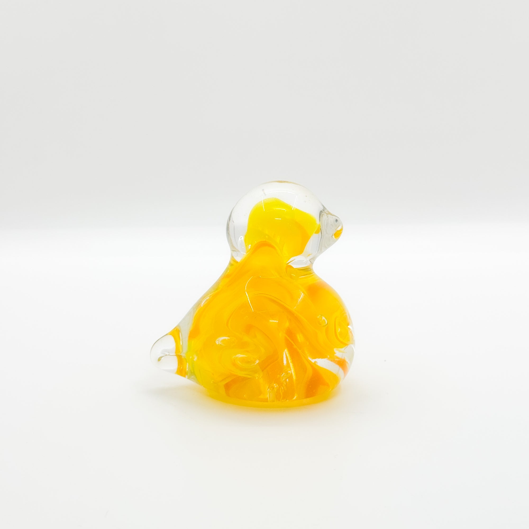 Glass Chicks in yellow