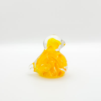 Glass Chicks in yellow