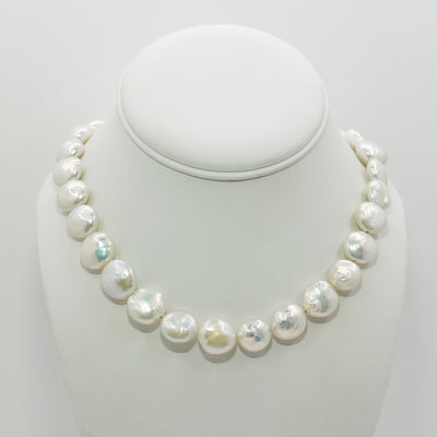 Coin pearl necklace