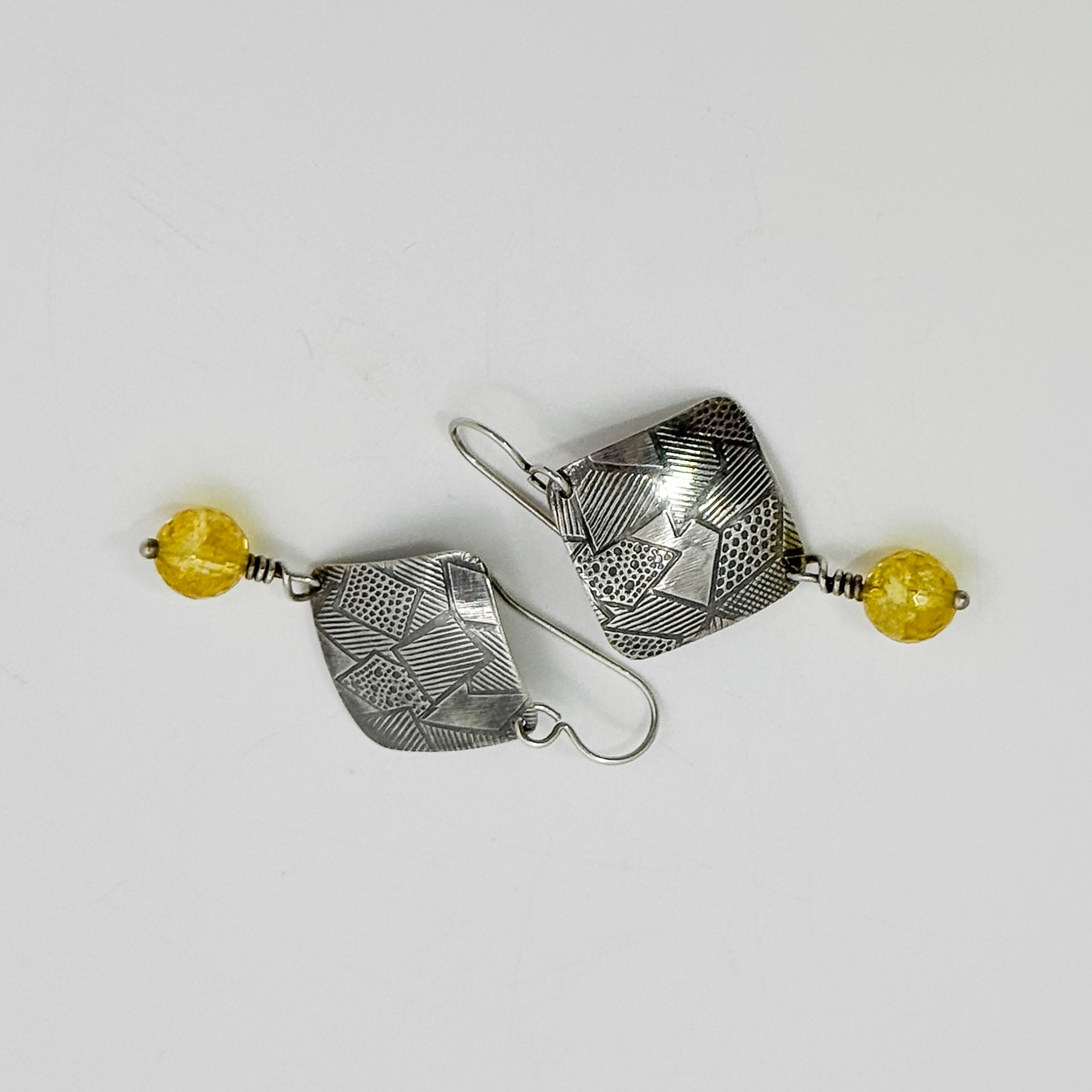 Goat citrine earrings
