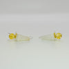 Tri Tuck earrings with citrine