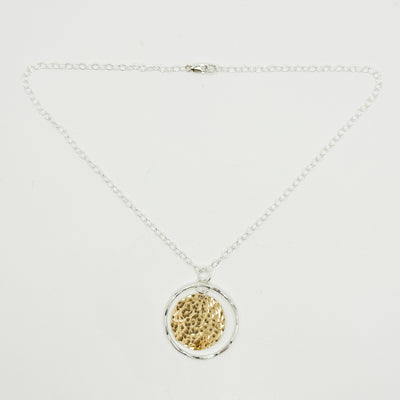 Disk in Orbit necklace