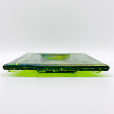 Chartreuse with yellow accent lines