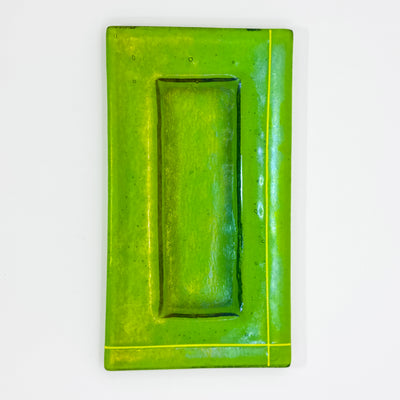 Chartreuse with yellow accent lines