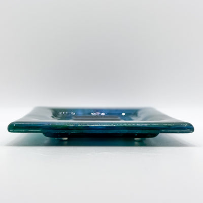 Soap Dish: blue/green swirl