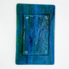 Soap Dish: blue/green swirl