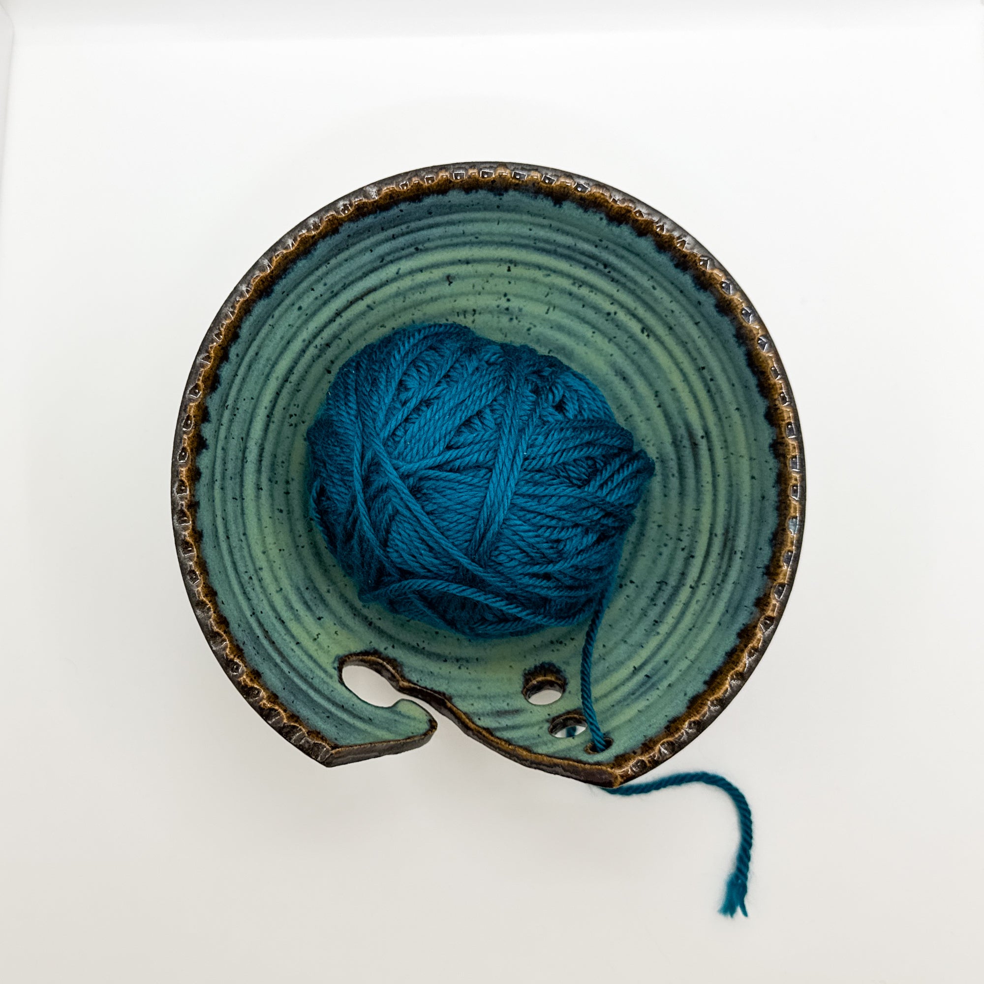 Yarn Bowl in Turquoise