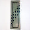 Grey with Teal Triangle Pattern Glass Tray