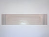 White with black stripes rectangle tray