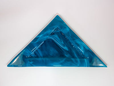 Blue Ocean Swirl triangles set tray