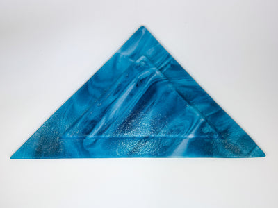 Blue Ocean Swirl triangles set tray