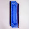 light blue tray with red stripes