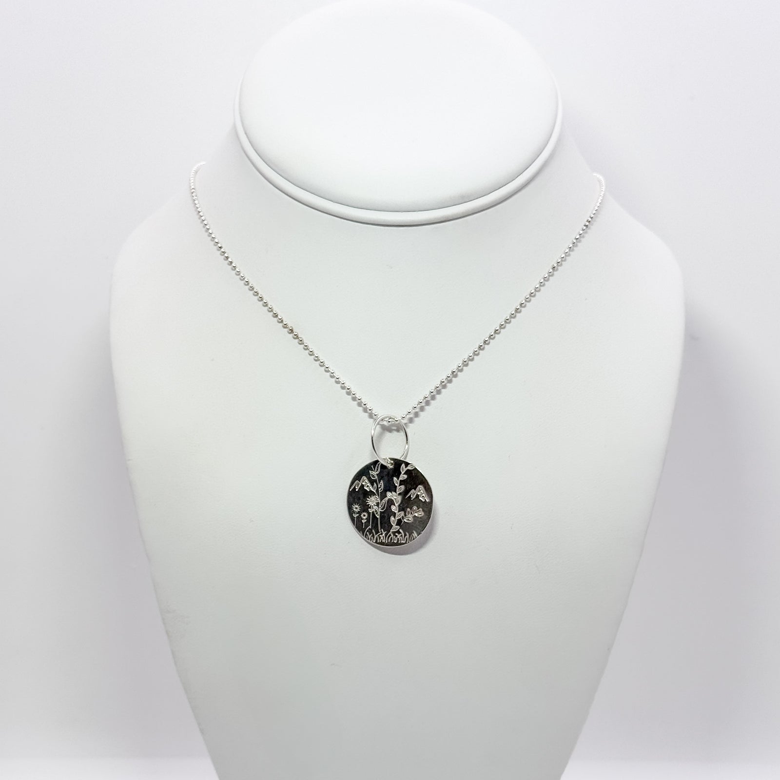 Silver Scenes necklace