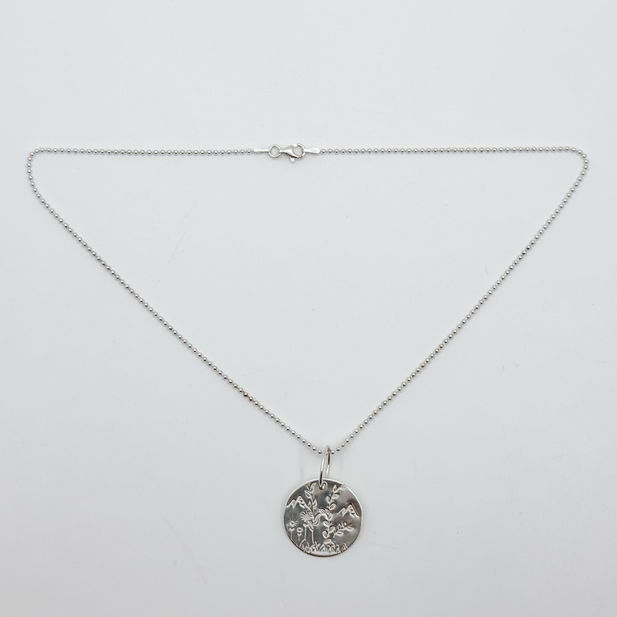 Silver Scenes necklace