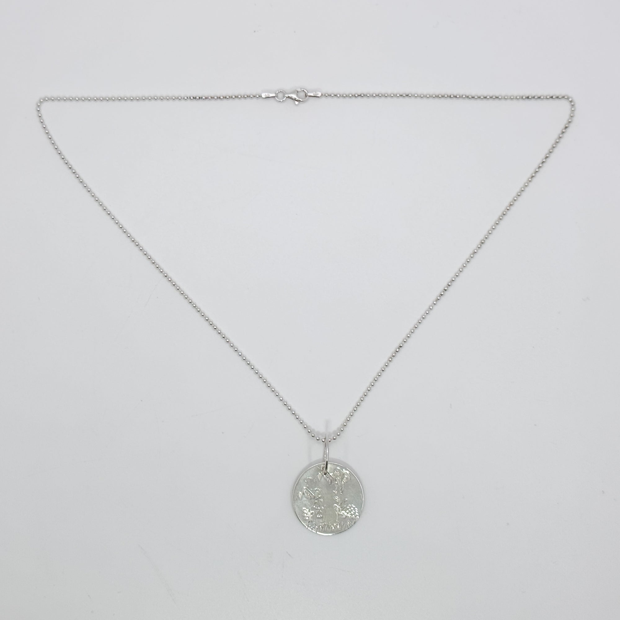 Silver Scenes necklace