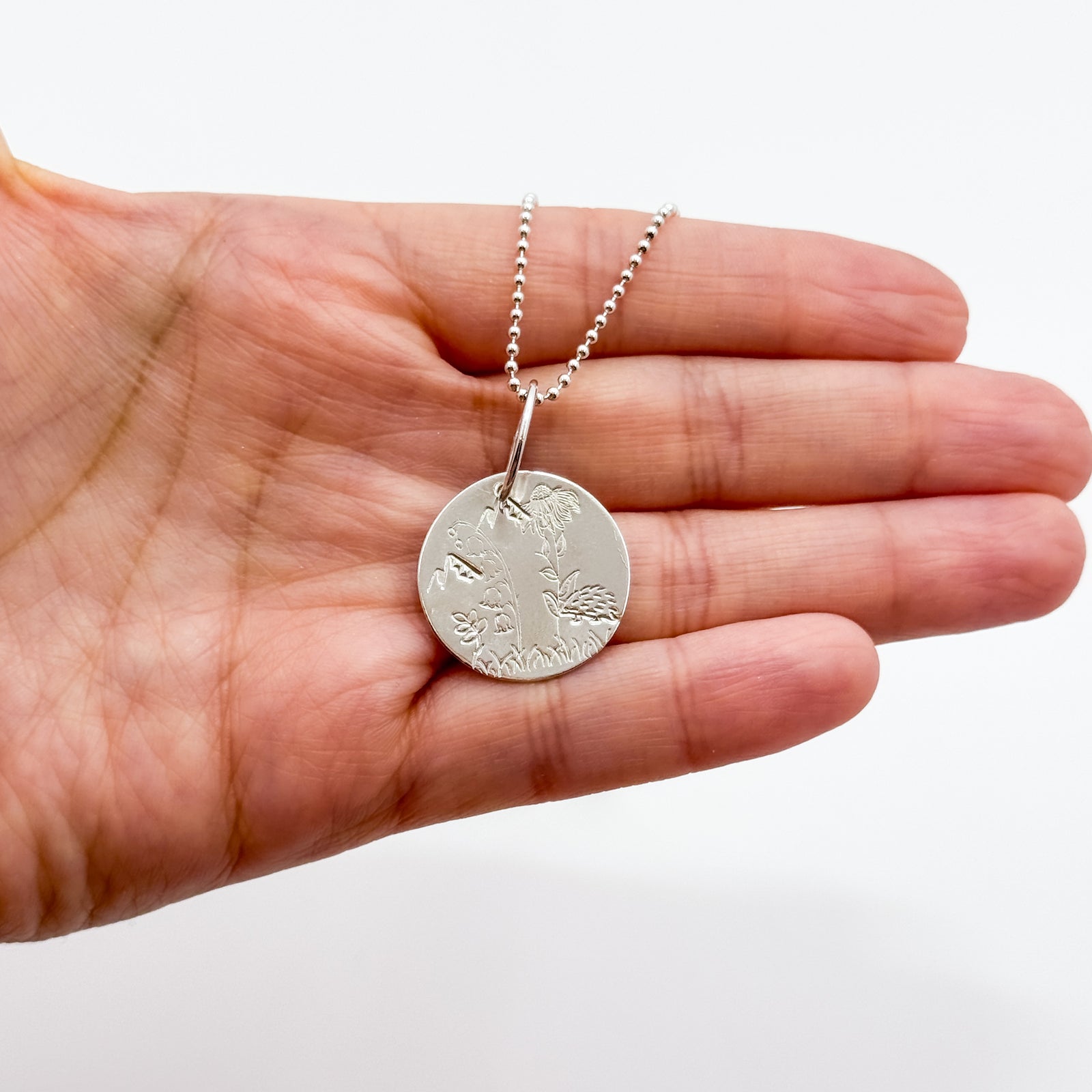 Silver Scenes necklace