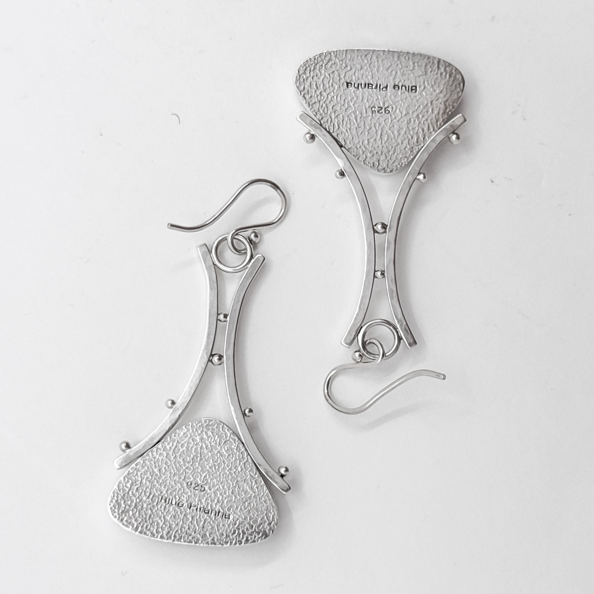 Dendritic opal A frame earrings