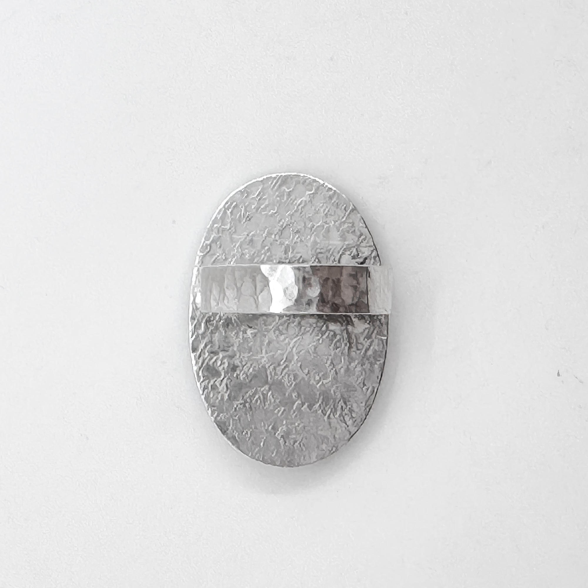 Orbit ring with kingman turquoise