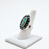orbit ring with kingman turquoise