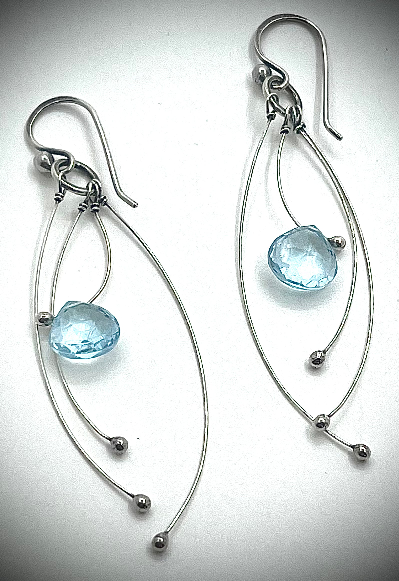 Tickle Earrings with Gemstones