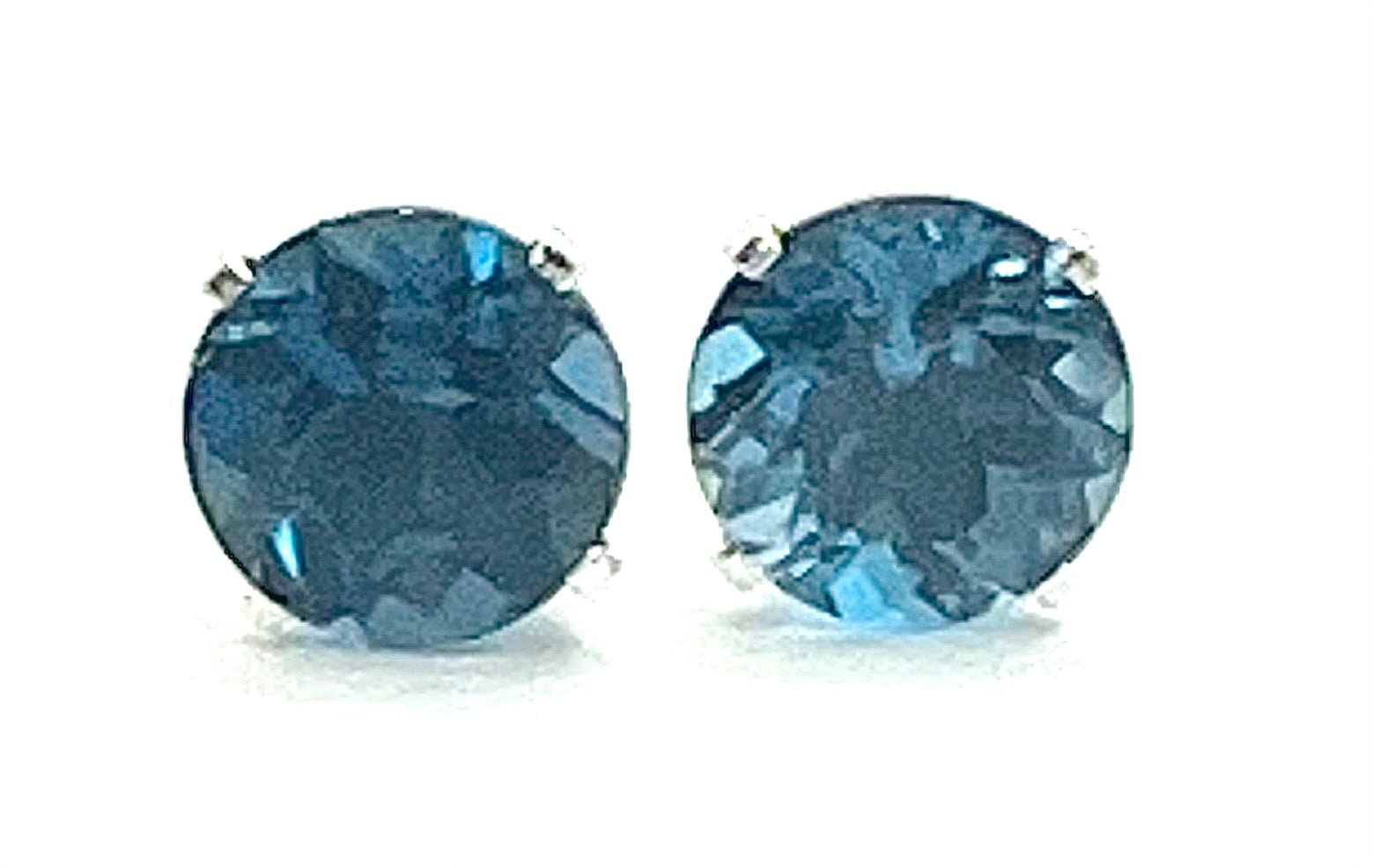 8mm Gemstone Stud Earrings